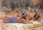 Charles Alphonse du Fresnoy Bathers Resting oil painting